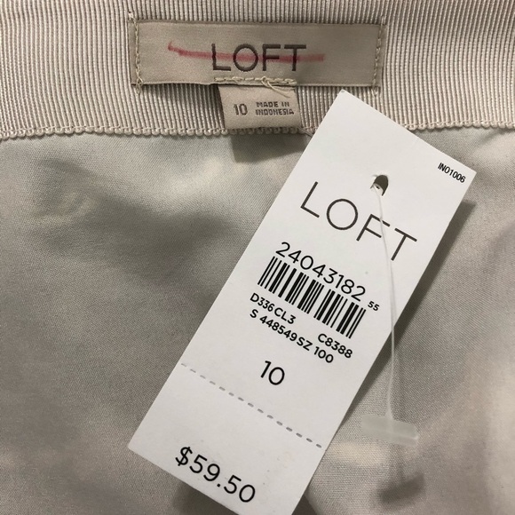 LOFT Metallic skirt, NWT size 10 - Picture 5 of 6